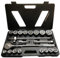 Coffret Poids lourds 21 Pièces en 3/4'' douilles de 19 à 50mm