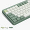 Womier Low Profile PBT Keycaps - 144 Keys Full Set for 60% 65% 75% 80% 100% Mechanical Keyboard - Green Custom Keyboard Keycaps