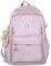 Preppy Rucksack Lächelndes Gesicht mit Häschen Plüsch Nette Ästhetische Rucksack Preppy Stuff Kawaii Zubehör Koreanischen College Stil, Pink, Einheitsgröße, Classic