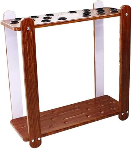 ACiyD Porte-Queue de Billard, Porte-Queue de Billard au Sol pouvant contenir 18 queues faciles à Assembler pour Support de Canne à pêche