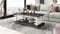 DC-3 Couchtisch Anthrazit matt/Weiß Hochglanz 120x60cm mit Ablage modern stabil vielseitig Wohnzimmertisch Beistelltisch Sofatisch Zeitloses Design platzsparend robust Wohnzimmer mit Rollen