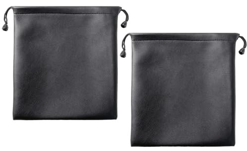 2 PU-Aufbewahrungstaschen Mit Kordelzug, Leder-Kopfhörer-Aufbewahrungstasche Mit Kordelzug,Universelle Kopfhörer-Schutztasche, Reise-Kopfhörer-Aufbewahrungstasche