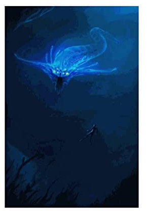 Subnautica Ghost Leviathan Got Game Poster Leinwand Poster Schlafzimmer Dekor Sport Landschaft Büro Zimmer Dekor Geschenk Unrahmen-Stil 40 x 60 cm
