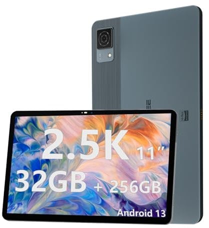 DOOGEE T30 Ultra Tablet 11 Inch, 2.5K Display, 32(12+20) GB RAM 256GB ROM (TF 2TB), Helio G99 Octa-Core, 2.2GHz Android Tablet, 8580mAh/18W, 16+8MP & TÜV & 2.4G/5G WiFi, Widevine L1, Android 13, Grey