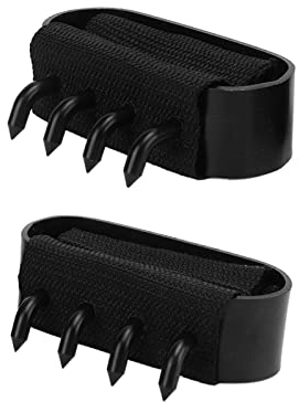 1 Paar Outdoor-Kletter-Handklaue, 4 Zahn-EIS-Steigeisenhaken, Kletter-Grapple-Haken Mit Verstellbarem Armband, Leicht, NF-Flexibilität, Anti-Skate Für Baum- Und Bergsteigen