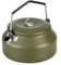 VEADOOLLY Camping Kettle Camp Tee Kaffeekanne, 1L Edelstahl Outdoor Lagerfeuer Campingkessel, Tragbare Leichte Teekanne Schnell Erhitzen Kochendem Wasser, Ideal für Wandern Picknick Reisen Grün