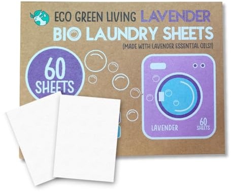 'Lavender Scented Laundry Sheets Hypoallergenic Biodegradable