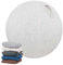 Homnova Sitzball Abdeckung, 55 cm / 65 cm / 75 cm Baumwolle + Leinen Schutz Yoga Ball Abdeckung Faltbar Sitzbälle Stoff Bezug Für Fitnessball Pilates Yogaball,Beige,55cm