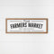 Landhaus Deko Schild - Farmers Market No1 - Frühling, Sommer, Herbst, Marktschild, Frühlingsdeko, Herbstdeko, Holzschild, Landhausstil, american Farmhouse (60x20 cm)