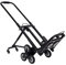 Konfiur Sackkarre Treppensteiger, 10 Räder Treppenwagen Sackkarre, 150kg Tragfähigkeitswagen Treppensteiger, Tragbarer Schwerlastkraftwagen, Stapelwagen Treppensackkarre Wagen, Schwarz