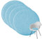 easy and green Sitzkissen Filz Rund mit Antirutsch-Beschichtung - Made in Germany - Stuhlkissen Rund aus upcycling rPET Filz - Sitzkissen Stuhl waschbar Extra Dick (4, Blau, Rund)