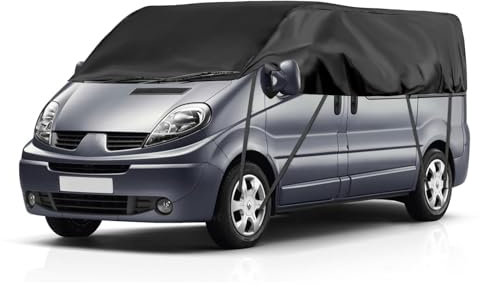 Autoabdeckung Wasserdicht Ersatz für Renault Trafic 2010-2023 LWB, Halbgarage, Autohülle Autoplane, Winddichte Halbabdeckung für Allwetter, UV-Beständige Vollgarage Regen Sonne Staub Schutz