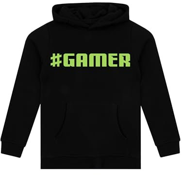 Harry Bear Gamer Hoodie | Gaming Hoodies For Boys | Boys’ Hoodies | Hooded Sweatshirt | Gaming Merchandise | Black 5-6 Years