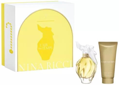 Nina Ricci L'Air Du Temps Geschenkset für Damen, Parfüm, Tempt, Eau de Toilette, Spray, 50 ml und Körperlotion 75 ml
