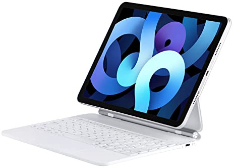 Dolpking Étui avec clavier magique pour iPad Air 11 (M3 2025/M2 2024) et iPad Pro 11 (4e/3e/2e/1ère génération), étui avec clavier magique pour iPad Air (5/4 générations) avec pavé tactile