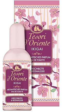 Tesori d'Oriente | EDT Ikigai | aromatisches Parfüm Kirschblüte und Reiswasser |im Aluminiumflakon | Wellness-Ritual für Körper & Sinne |100ml