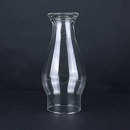 Clear Glass Oil Lamp Chimney Replacement Funnel Shade Cover 3 Inch Base x 8 Inch Tall Windproof Kerosene Lantern Globe Vintage Hurricane Lamp Accessories