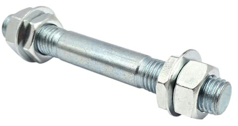 Hero Achse für Schubkarrenrad 20mm Achsensatz Achsen-Set Schubkarrenachse Montage Set Ersatzachse Stahl verzinkt Länge: 155mm Schubkarrenreifen Radachse für Schubkarre Sackkarre Bollerwagen Räder