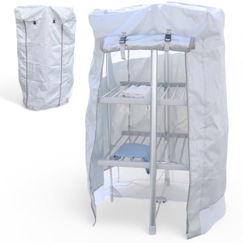 Tarrapu Heated Airer Cover for 3 Tier Clothes Airers: Premium Drying Rack Cover Compatible with DrySoon, Black+Decker, and More – Electric Clothes Dryer Covers to Help Speed Up Drying