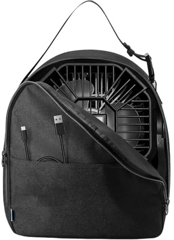 Quorvex Tasche Für Campinglüfter | Ventilator Tragebeutel Schutz Für Outdoor | Mit Fronttasche Für Toilettenartikel Und Handtuch Organizer