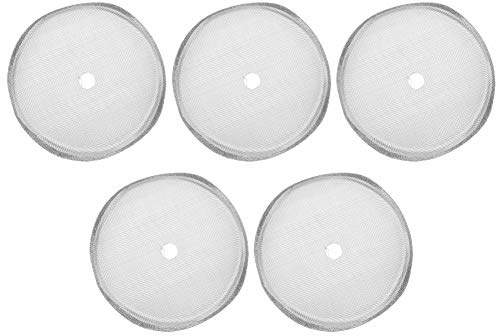5Pcs French Press Filter Screen, 6.5cm/2.6in Coffee Screen Filter Reusable Stainless Steel Coffee Machine Accessories for 350ml French Press CoffeeMaker