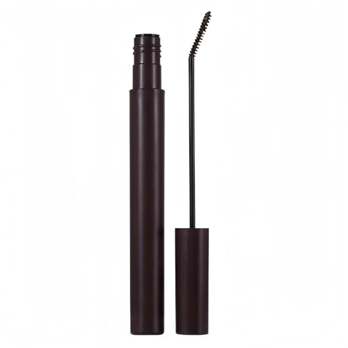 Mascara/Wimperntusche mit winziger Bürste für feine, kurze Wimpern & untere Wimpern & spärliche Wimpern, erreicht jede Wimper, kein Verklumpen, wischfest und wasserfest, lang anhaltend (Braun)