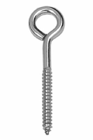 Ã–senschraube mit Holzgewinde, schwere Ausführung, Edelstahl A4 AISI 316, Ã˜ 6mm, 100mm, 14mm