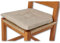 Casatessile - Panama Softie Sitzkissen | Stoff Baumwolle mit Silikonpolsterung | Maschinenwaschbar bei 40° | Hergestellt in Italien | 38x38 cm, BEIGE