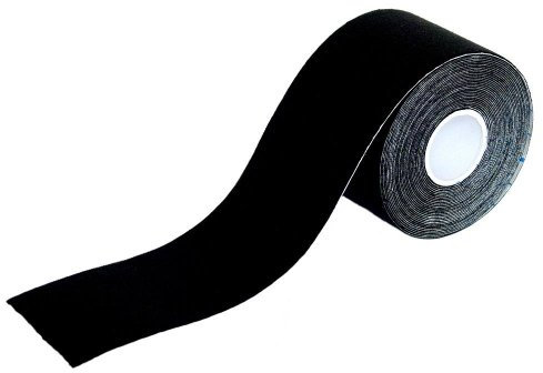 SCHWARZ - 5 Rollen KINESIOLOGIE Tape 5 cm x 5 m SCHWARZ, Akutape, Tapen, Tapes, Kinesio.
