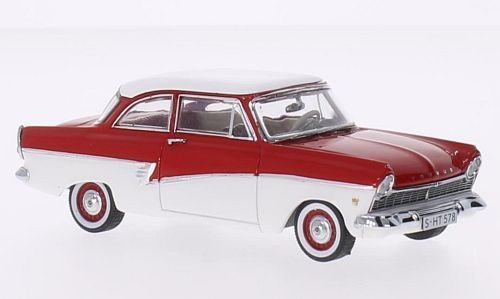 Ford Taunus 17M, rot/Weiss, 1957, Modellauto, Fertigmodell, Premium X 1:43