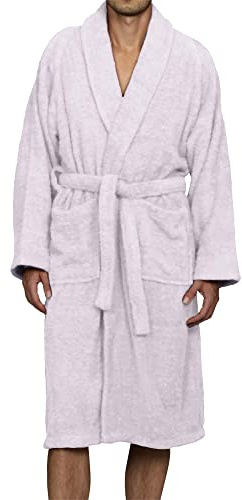 Superior - Großer Frottee-Bademantel, Baumwolle, Unisex, lavendelfarben
