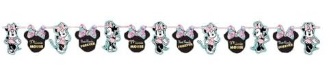 Procos Girlande Met Papier 2 m Minnie Party Gem, mehrfarbig, 5PR88980