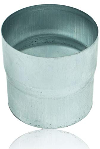 Zink Ablaufrohrverbinder 100 mm für Fallrohre mit gleichem Durchmesser, Titanzink Ablaufrohr Fallrohrverbinder DN 100