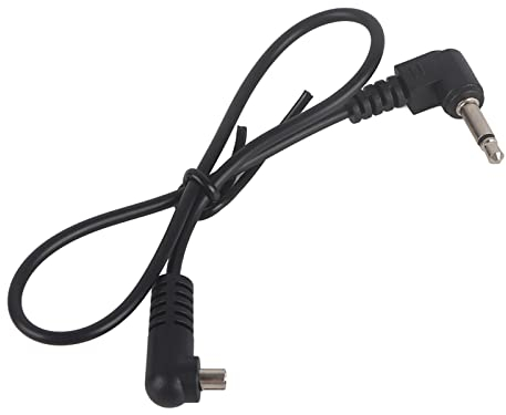 Yctze Sync Cable 3.5mm Jack Plug Flash Sync Cable Cord with Screw Lock to Male Flash PC