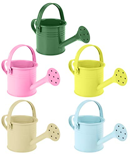 YARNOW 5pcs Regadera Infantil Jardin, Multicolor, Regadera De Metal para Plantas, Riego De Interior Y Exterior, Botella De Riego Plantas