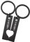 Porte-clés Personnalisé Code Spotify Gravé Musique Chanson Acier Inoxydable Coeur Couples Porte-clés Cadeaux Noir