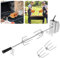 UISEBRT Grillspieß Set 107cm Edelstahl Drehspieß mit Motor, 220V - 240V, inkl. 4X Fleischnadeln Elektrischer Grillspieß Rotisserie