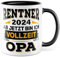 Tasse Rente 2025 Opa, Rentner Geschenk Mann lustig Geschenkidee, Kaffeetasse Renteneintritt Ruhestand Pensionierung Großvater Kaffee-Becher