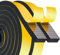 Dichtungsband Selbstklebend für Türen Fensterdichtung 20mm(B) x 10mm(D)/4m(L) Schaumstoff Klebeband Gummidichtung Gegen Kalte Zugluft/Anti-Kollision/Schalldichter/Wasserdichter/Staubdicht Schwarz