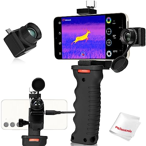 InfiRay T2 Pro Wärmebildkamera Nachtsichtgeräte für die Jagd, 12μm 256 * 192 Auflösung, 13mm Brennweite, 13.6°×10.2° FOV, Hot-Spot-Verfolgung, bis zu 1300m (nur für Android)