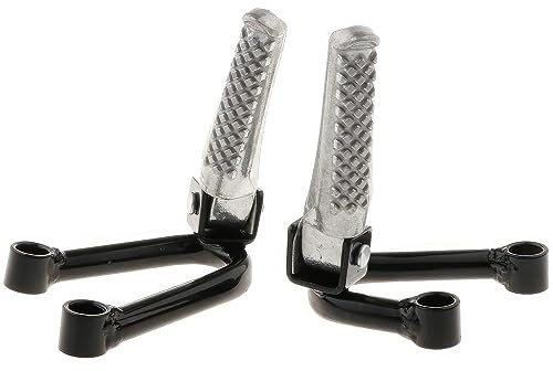 TOTMOX Support de pédale arrière universel pour moto de cross-country VTT avec trou central de 7 cm, remplacement du support de pédale de repose-pieds de passager arrière antidérapant