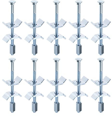ECSiNG 10 Piezas M6 100 Mm Conectores de Juntas de Encimera Conector de Encimera Borrones de Unión Pernos de Conexión de Muebles Accesorios para Encimeras de Cocina Mostradores de Barras
