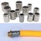 Agriculture Spray Pipe Crimp Connector Hose Crimp Tools, Stainless Steel Sleeve Pipe Exhaust Connector 11.5MM -18MM Pipe Joiner (Color : 15mm 20pcs)