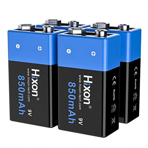 Rechargeable lithium 9 V block battery