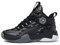 Adoff Kinder-Basketballschuhe High-Top-Dämpfung Leichte rutschfeste atmungsaktive aktive Outdoor-Sportschuhe Unisex (34,schwarz)