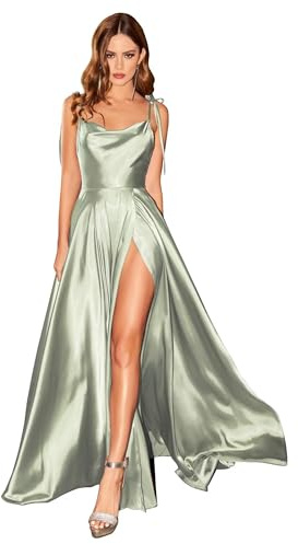 BABYONLINE D.R.E.S.S. Robe de Cocktail Sexy Longue pour Mariage Femme Demoiselle d'honneur pour Soirée Fête