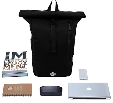 The OpTiCzZ - Rolltop Rucksack für Damen & Herren - Ultra leichter Uni Rucksack mit Laptopfach - wasserresistenter Rucksack