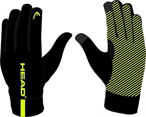 HEAD - Lange Handschuhe 3004 - schwarz/Neongelb, L
