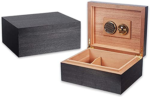 GagalU Zigarren-Humidor, antiker, mattierter Humidor, Zigarren-Humidor aus spanischer Zeder, Klassische Atmosphäre, Kleiner Zigarrenschrank, Feuchtigkeitsabdichtung aus massivem
