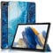 TOPCASE Custodia per Samsung Galaxy Tab A9 Plus 11 Pollici 2023 SM-X210/X216/X218, Ultra Sottile Custodia con Supporto Funzione e Auto-Sonno/Stela,Le Onde